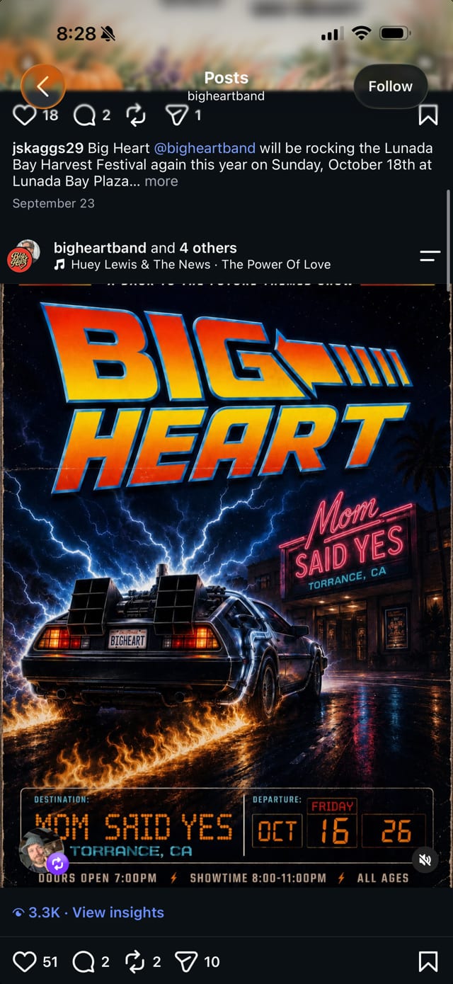 Big Heart Band - Oct 16th