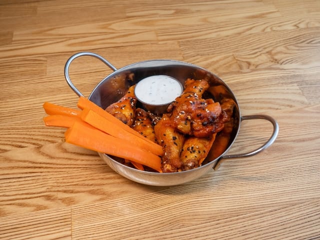 Sriracha Agave Wings.