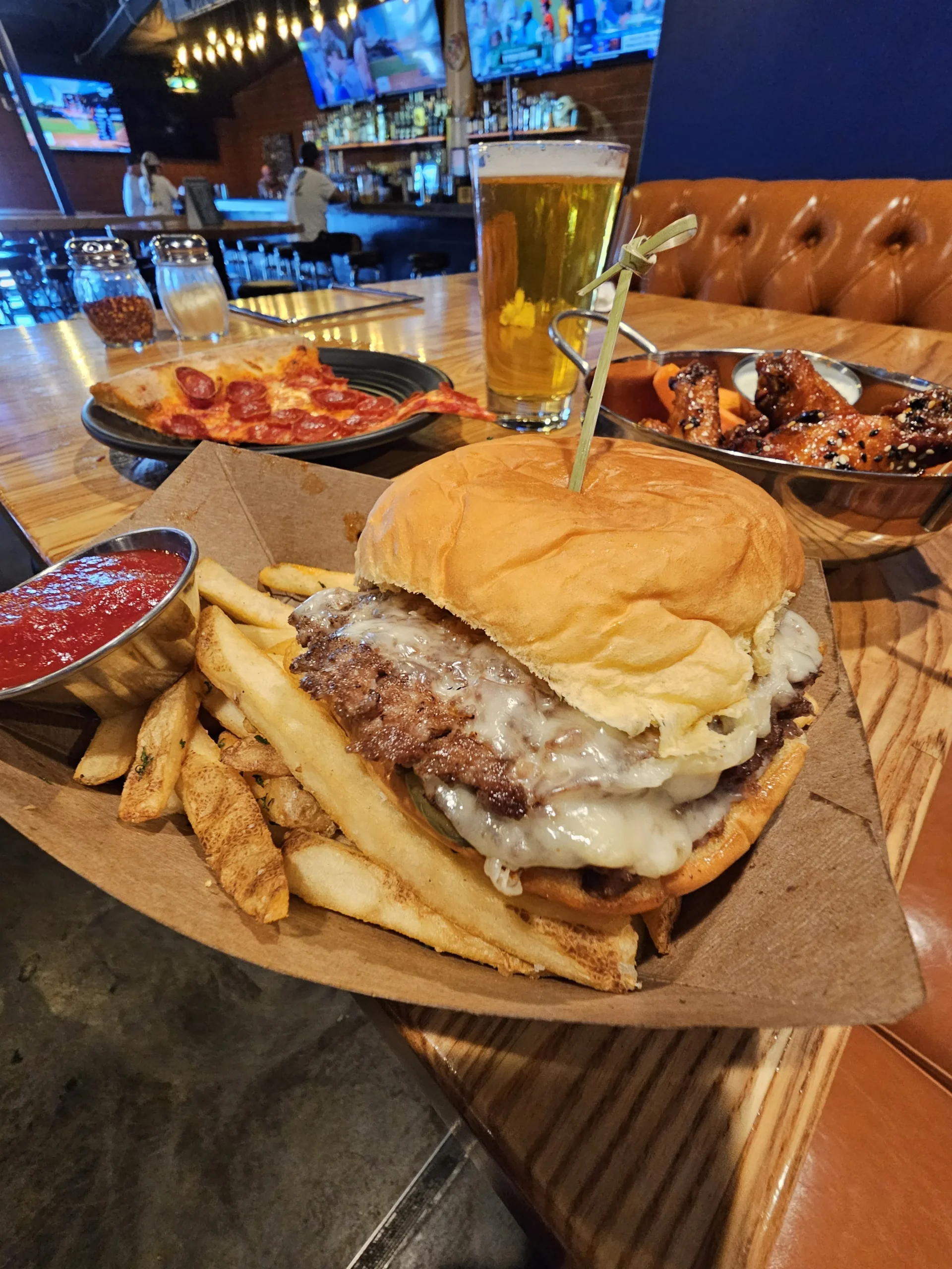 Smash burger at Mom Said Yes in Torrance