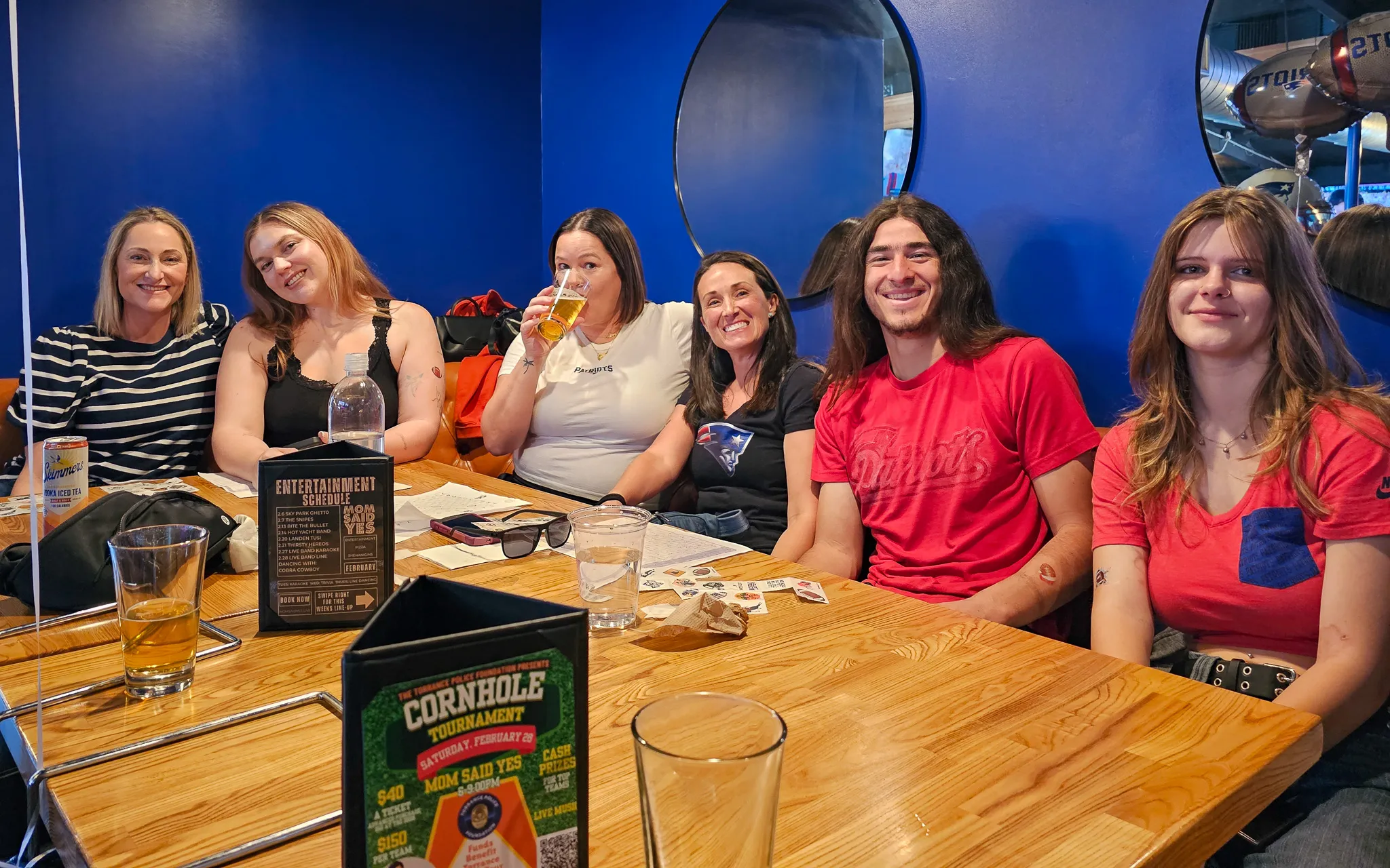 Projector game at Mom Said Yes in Torrance