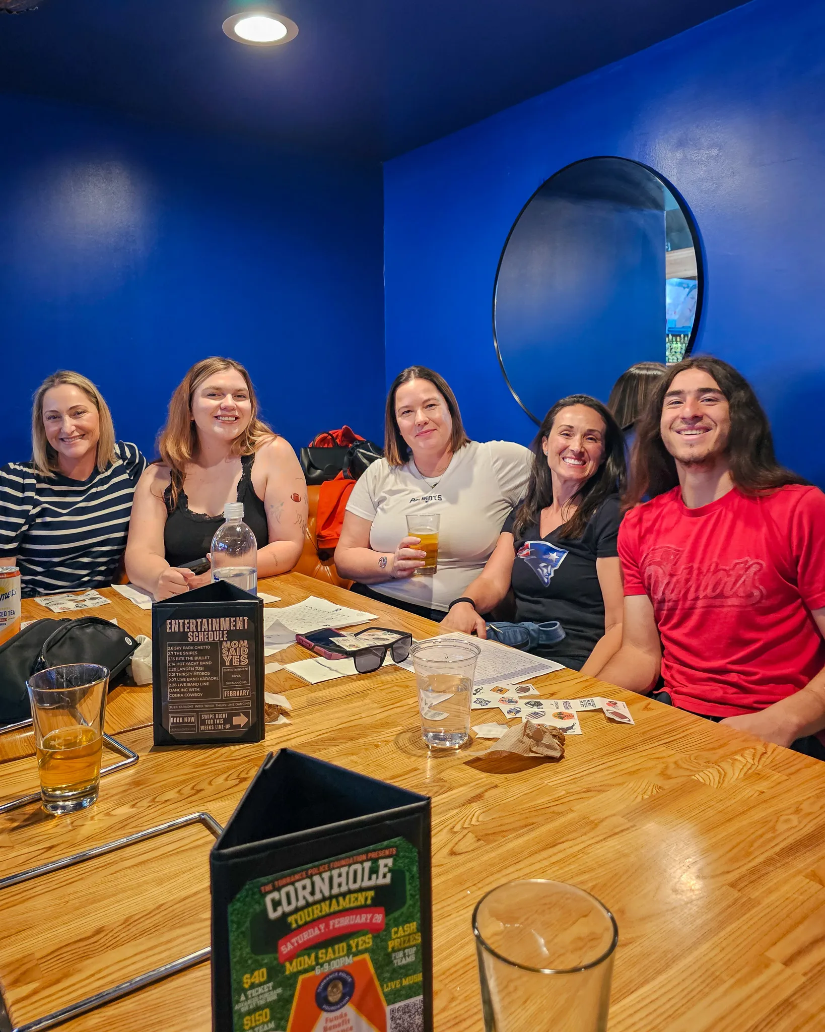 Portrait photo inside Mom Said Yes sports bar Torrance