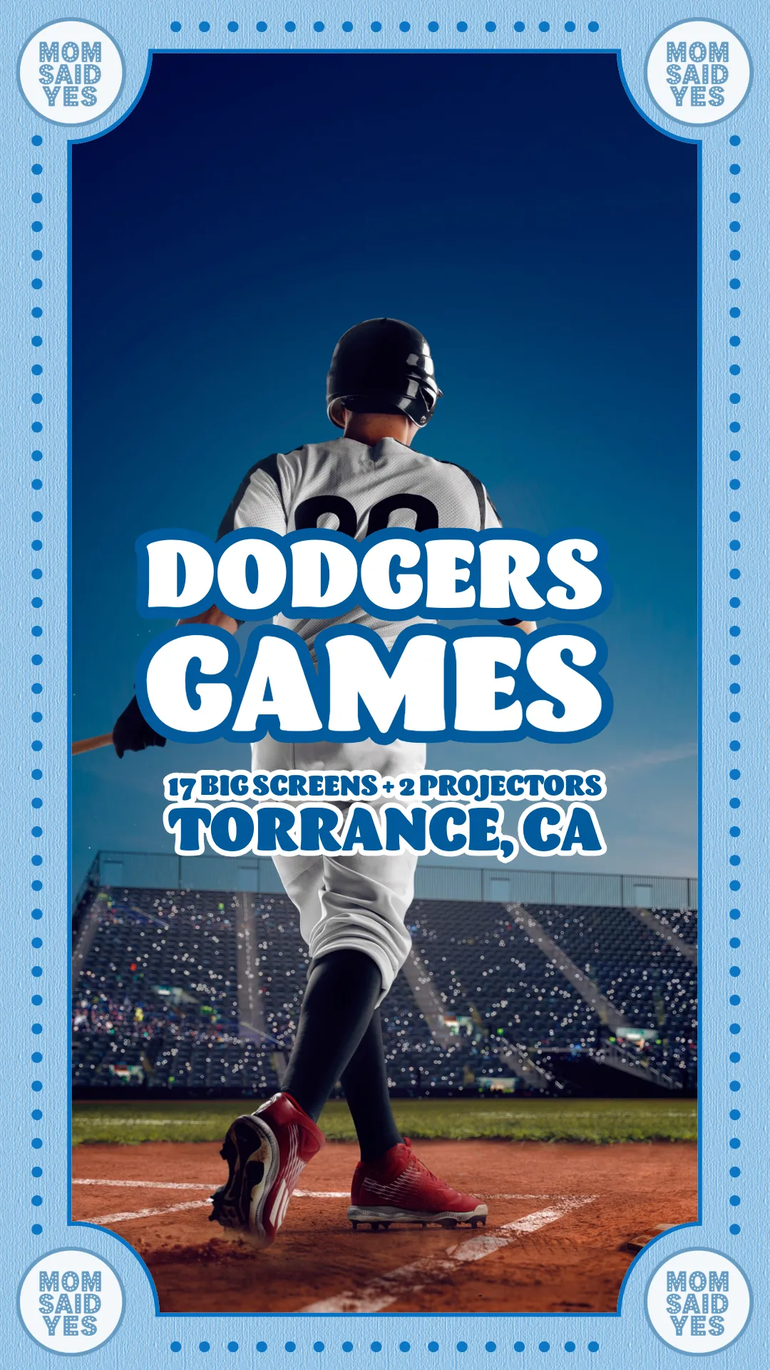 Best bar to watch Dodgers games in Torrance at Mom Said Yes Pizza