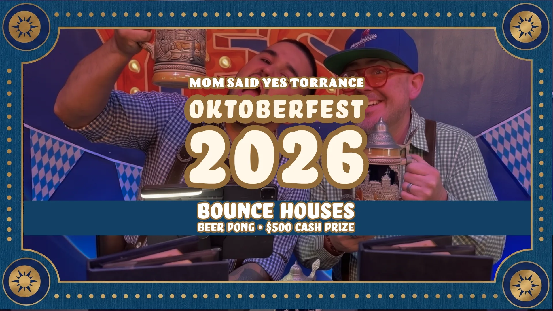 Oktoberfest Torrance 2026 at Mom Said Yes with bounce houses, beer pong and a $500 cash prize